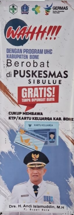 Terapkan Program UHC, Berobat di Puskesmas Sibulue Gratis dengan Membawa KTP/Kartu Keluarga